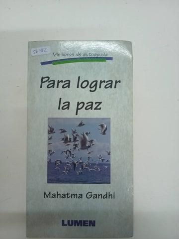 Para Lograr la Paz