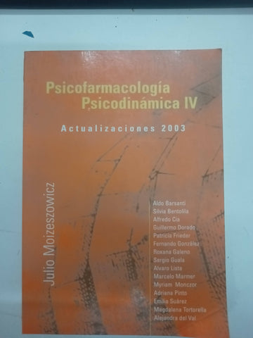 Psicofarmacologia Psicodinamica IV