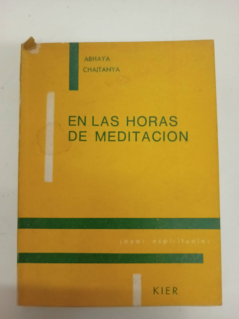 En las horas de meditación