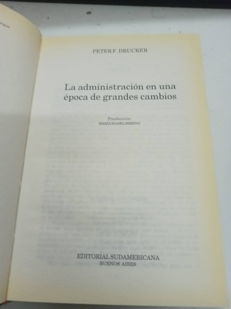 La administracion en un epoca e grandes cambios