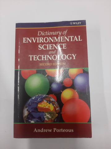 Dictionary Of Environmental Science And Technology- Porteous