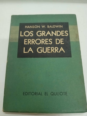 Los grandes errores de la guerra