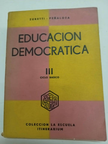 Educacion democratica III