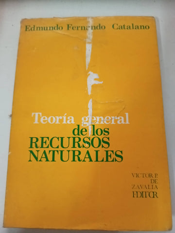 Teoria general de los recursos naturales