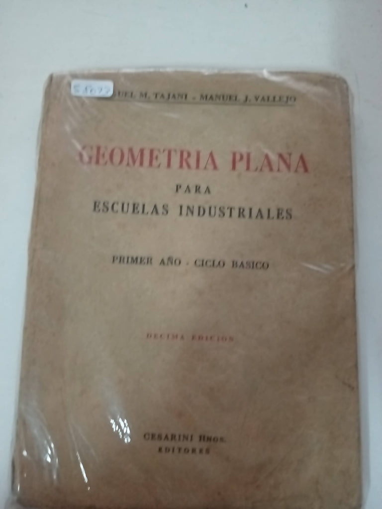 Geometría plana para escuelas industriales