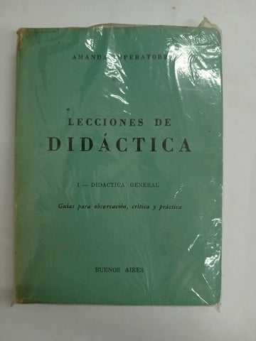 Lecciones de didactica