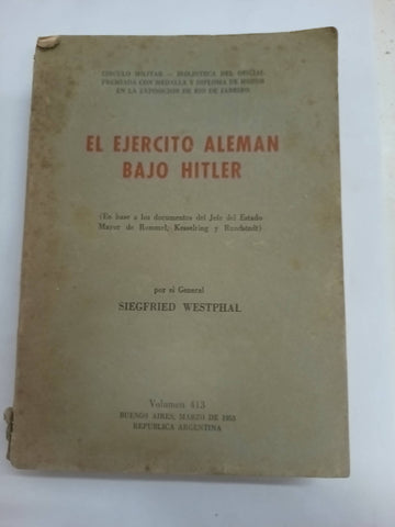 El ejercito Aleman bajo hitler