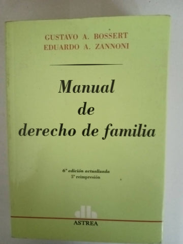 Manual de derecho de familia