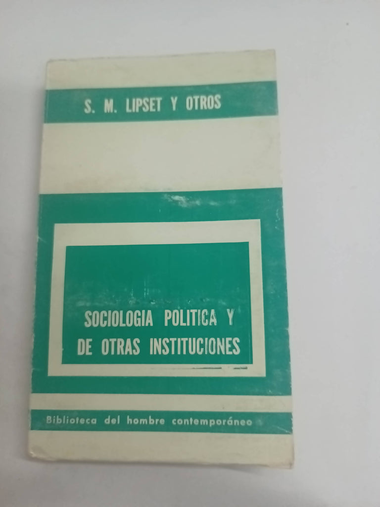 Sociología política y de otras instituciones