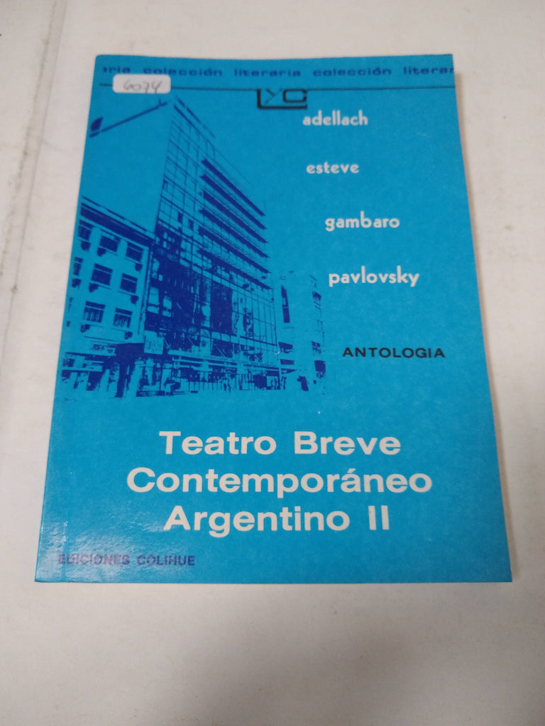 Teatro Breve Contemporaneo Argentino II