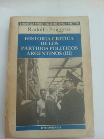 Historia critica partidos politicos arg iii