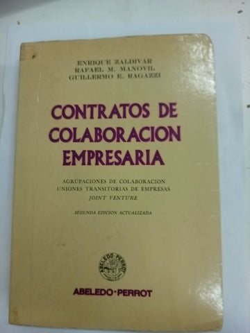 Contratos de colaboración empresaria