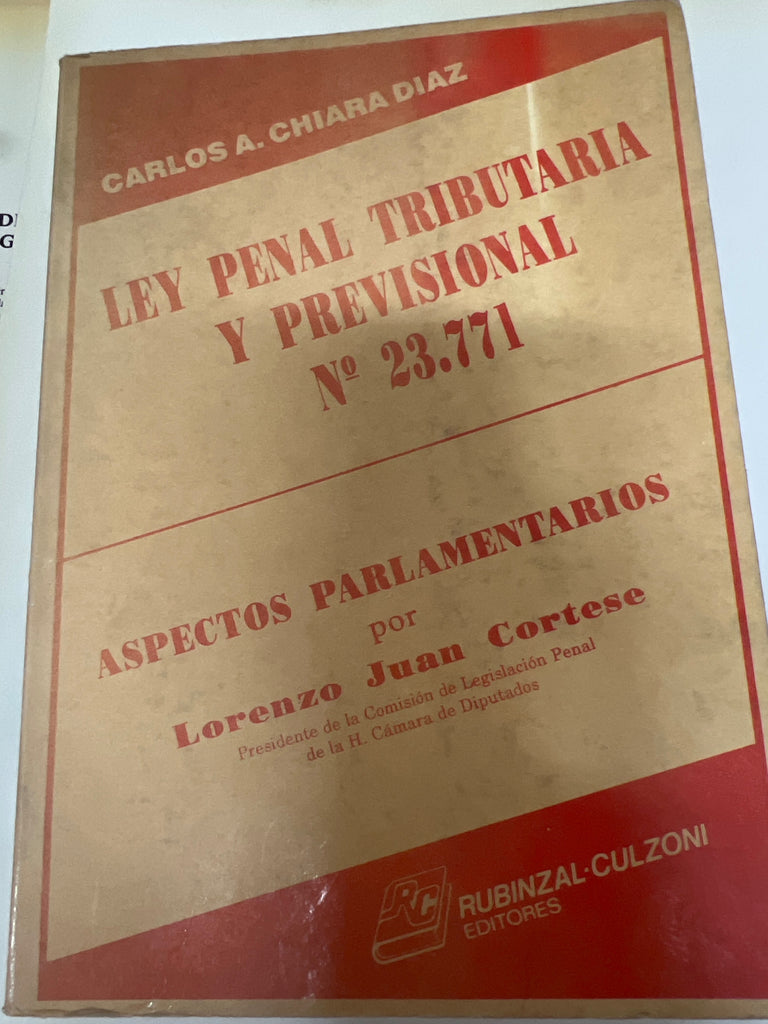 Ley penal tributaria y previsional N 23.771