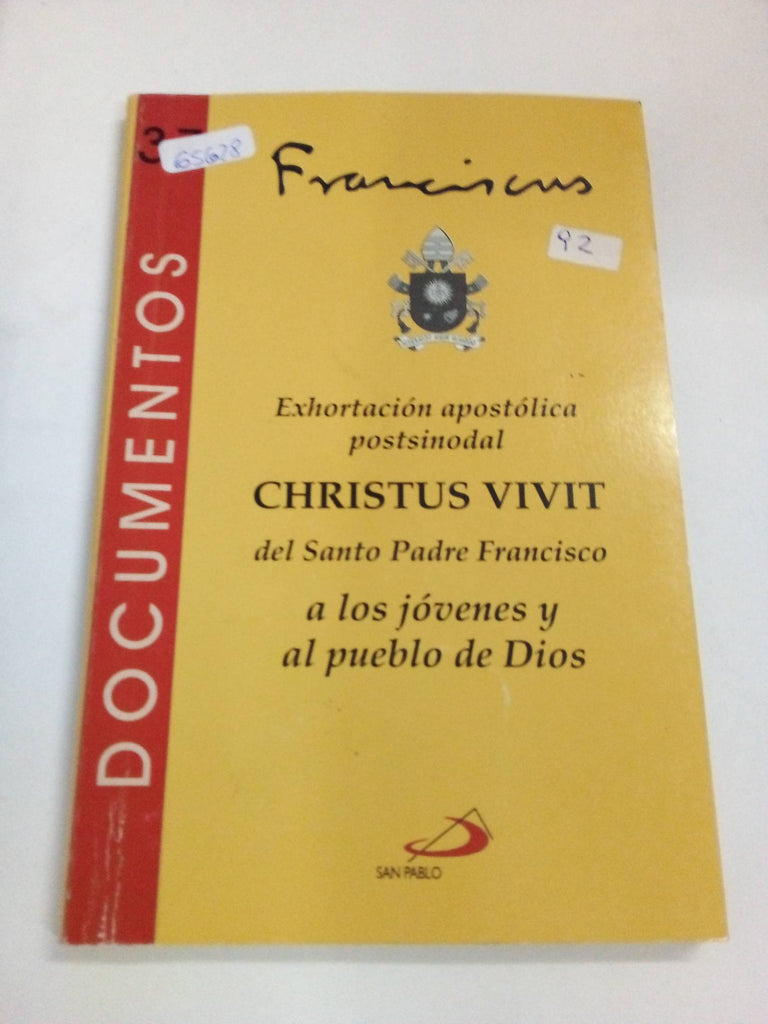 Christus Vivit. Exhortacion Apostolica Postsinodal