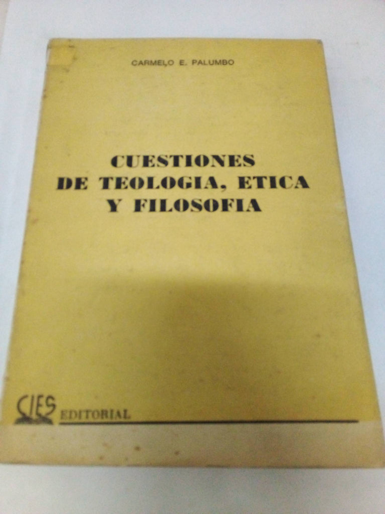 Cuestiones de Teologia, Etica y Filosofia