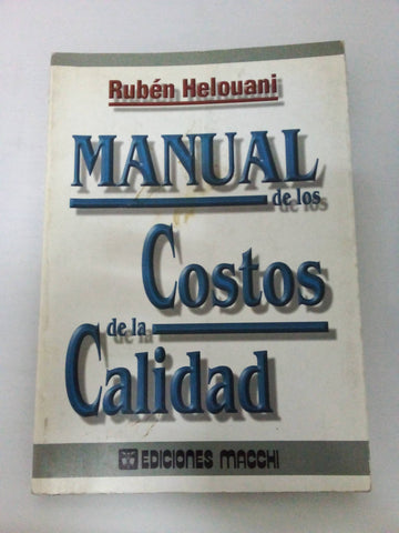 Manual de Los Costos de La Calidad