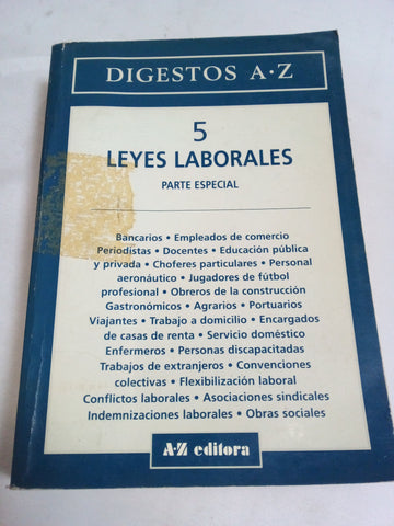 Leyes laborales - parte especial