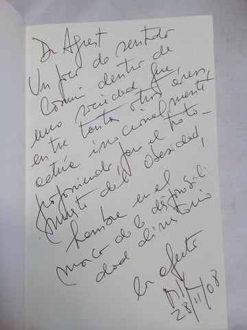 No dieta. Puentes entre la alimentacion y el placer (Firmado por el autor)