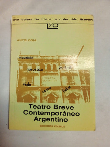 Teatro Breve Contemporaneo Argentino - 053