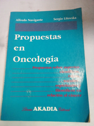 Propuestas en oncologia