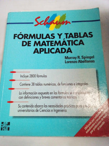 Formulas y Tablas de Matematica Aplicada