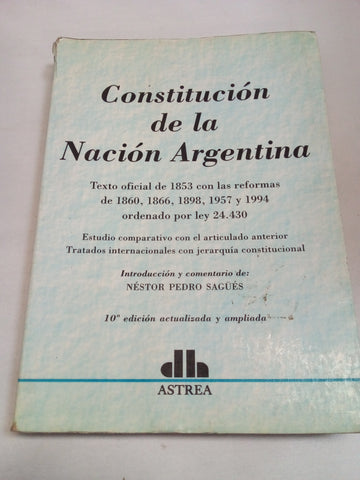 Constitucion de La Nacion Argentina