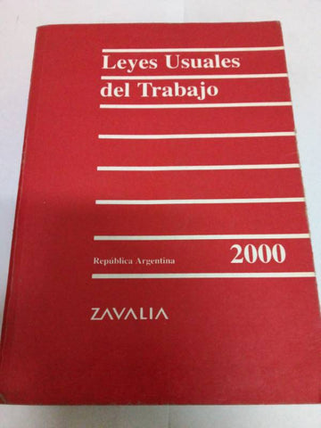 Leyes usuales del trabajo