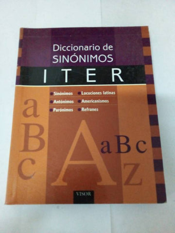 DICCIONARIO SINONIMOS ITER