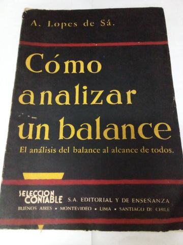 Como analizar un balance