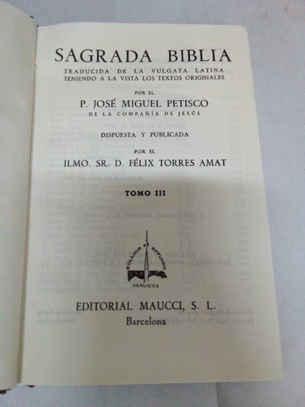 Sagrada biblia Tomo III