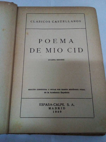 Poema de mio cid