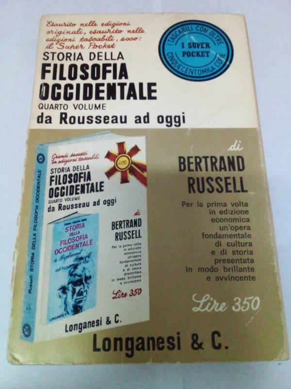 Storia della filosofia occidentale vol 4