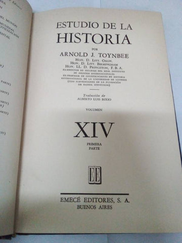 Estudio de la historia vol XIV primera parte