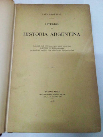 Estudios de historia argentina