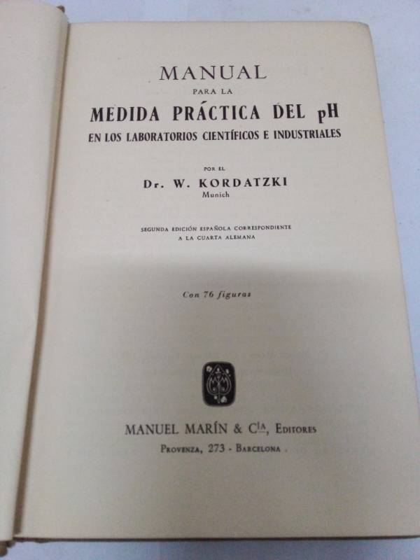 Manual para la medida practica del ph