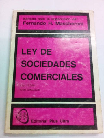 Ley de sociedades comerciales