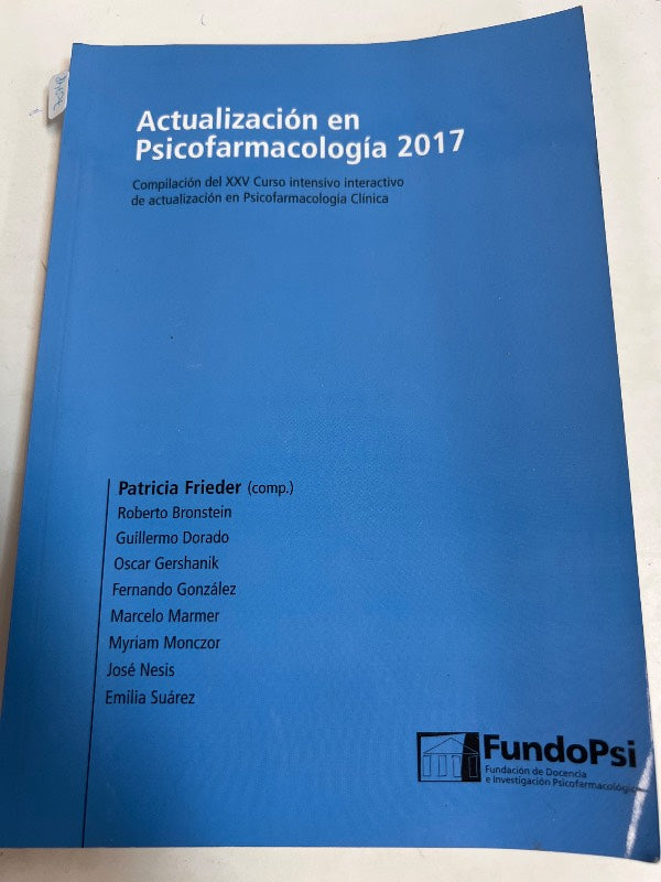 Actualizacion en psicofarmacologia 2017