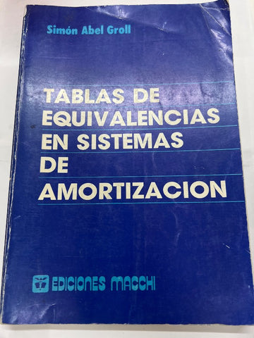 Tablas de equivalencias en sistema de amortizacion