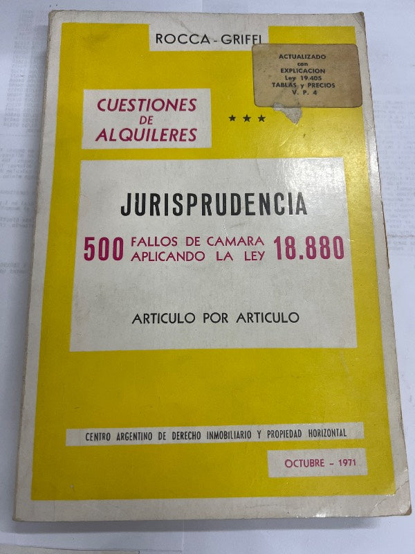 Jurisprudencia de la ley de alquileres