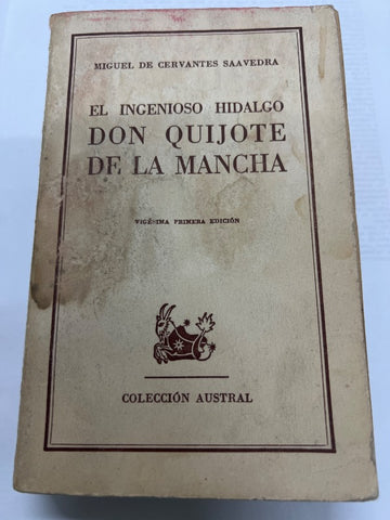 El ingenioso Hidalgo don quijote de la mancha