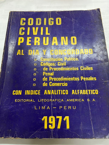 Codigo civil peruano 1971