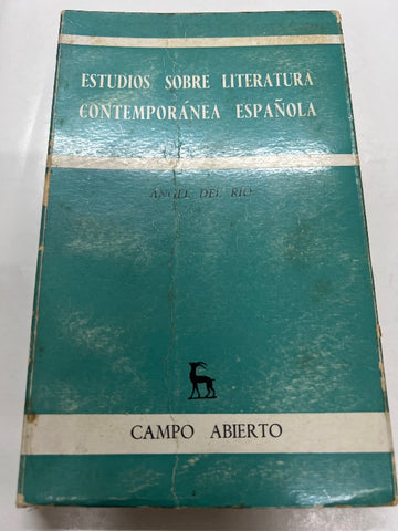 Estudios sobre literatura contemporanea española