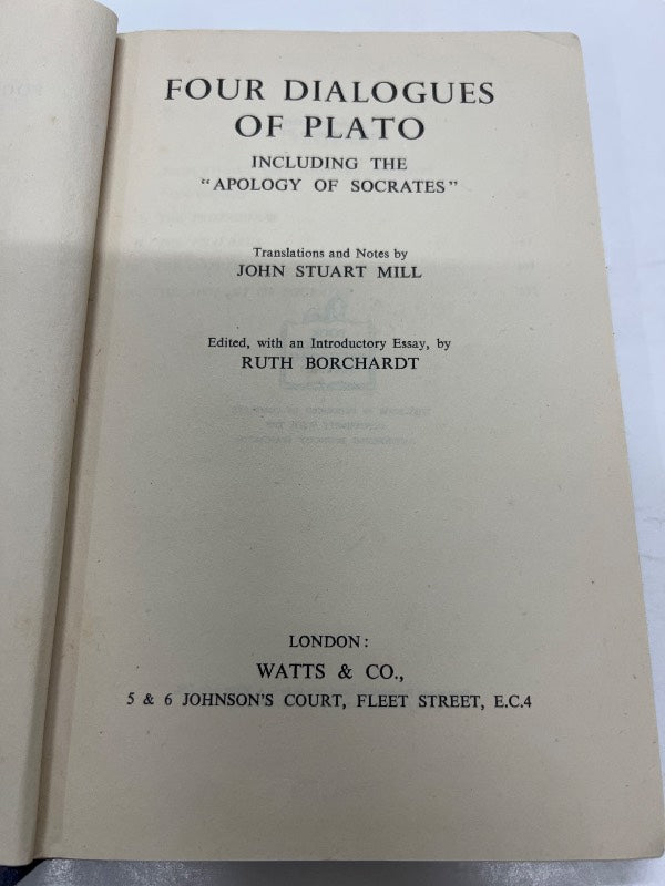 Four dialogues of plato