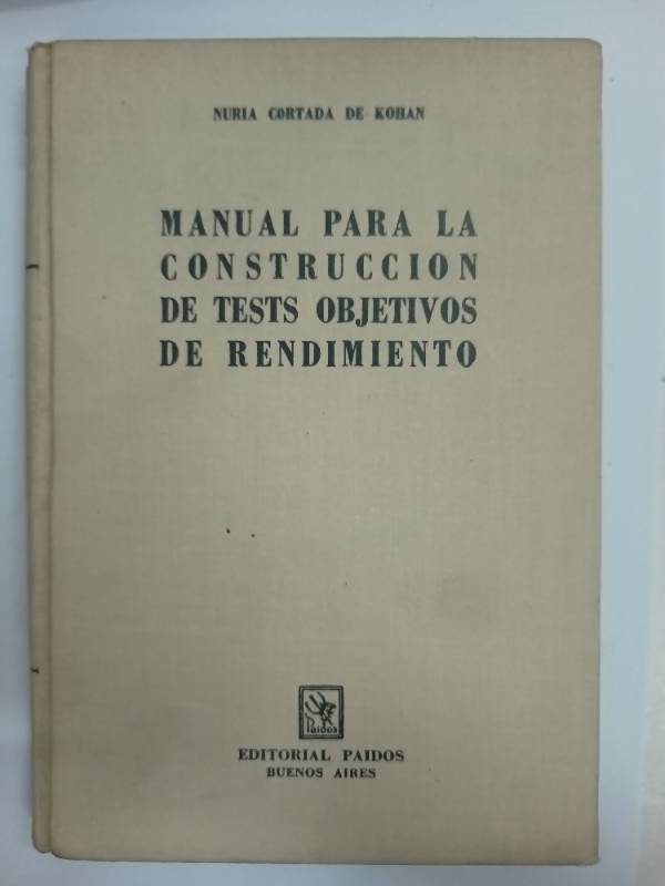 Manual para la construccion de tests objetivos de rendimiento