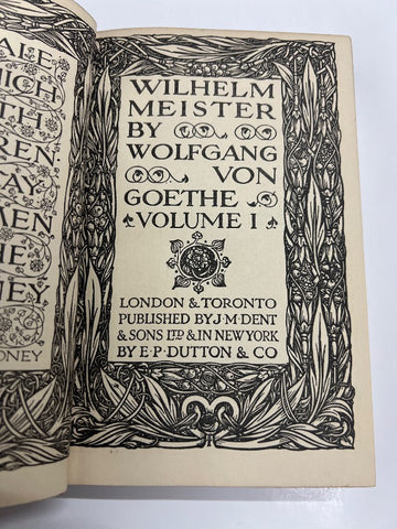 Wilhelm meister vol 1