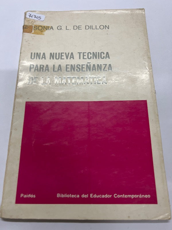 Una nueva tecnica para la enseñanza de la matematica