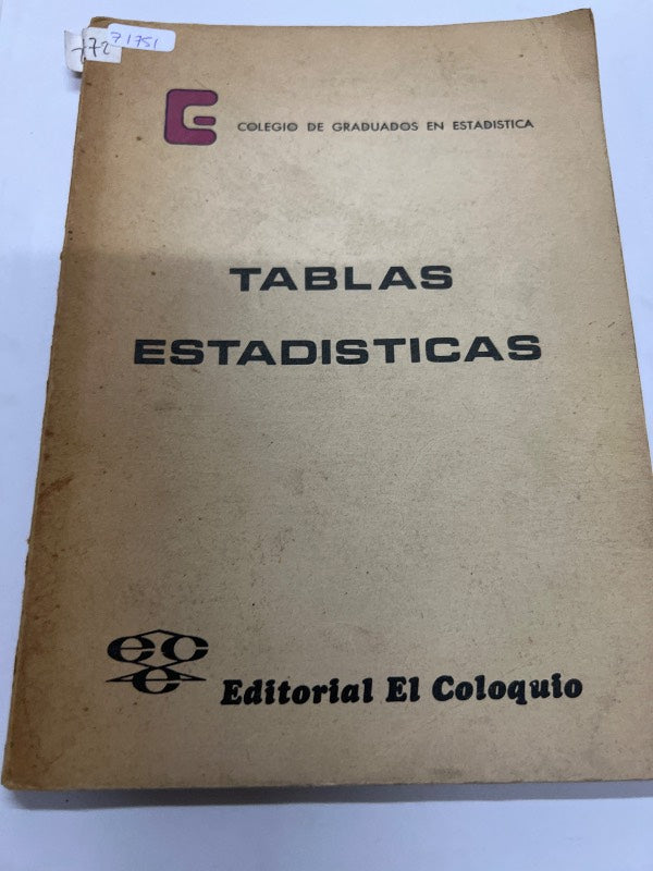 Tablas estadisticas