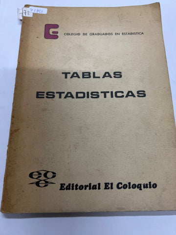 Tablas estadisticas