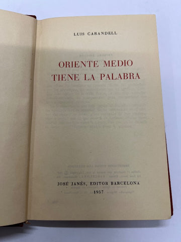 Oriente medio tiene la palabra