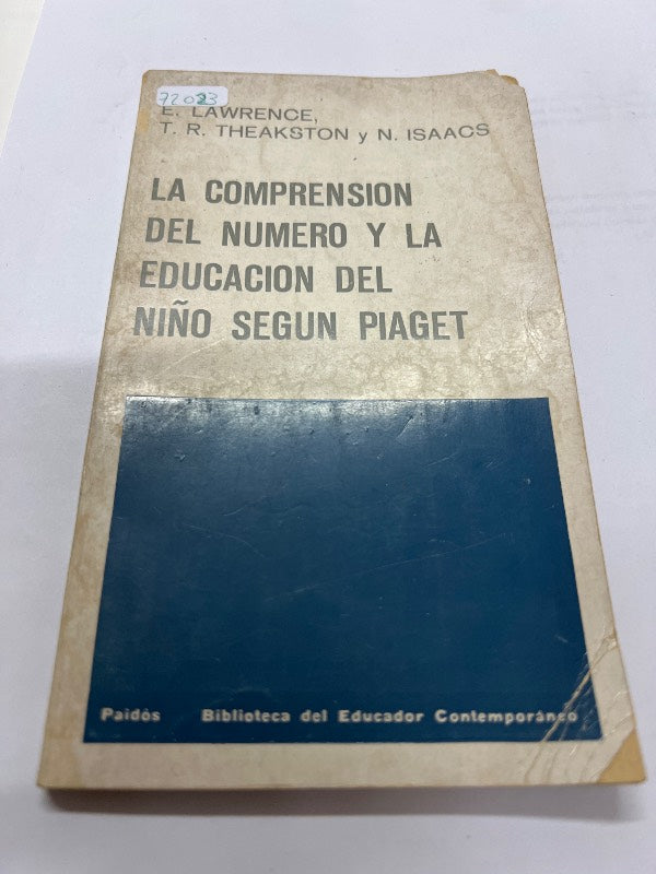 La comprension del numero y la educacion del niño segun piaget